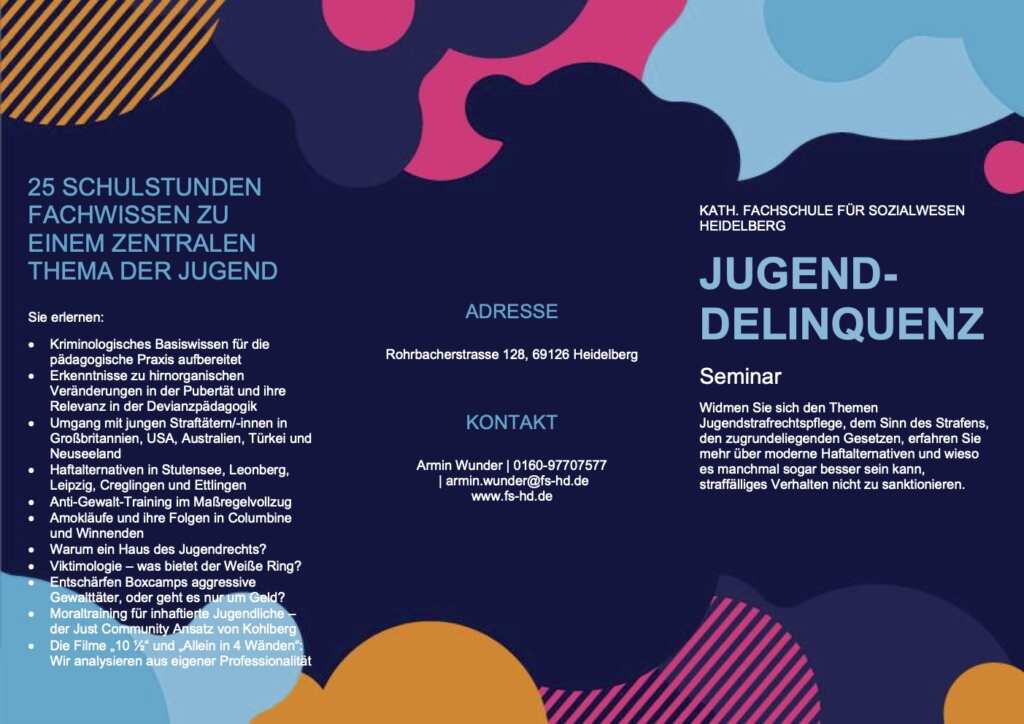 Plakat zur beworbenen Fortbildung